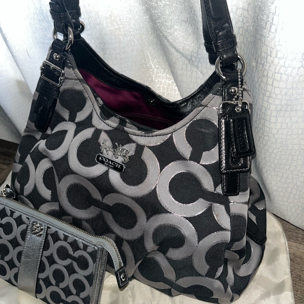 COACH Madison opt art bag and wallet Set w/ dust bag - Picture 7 of 9
